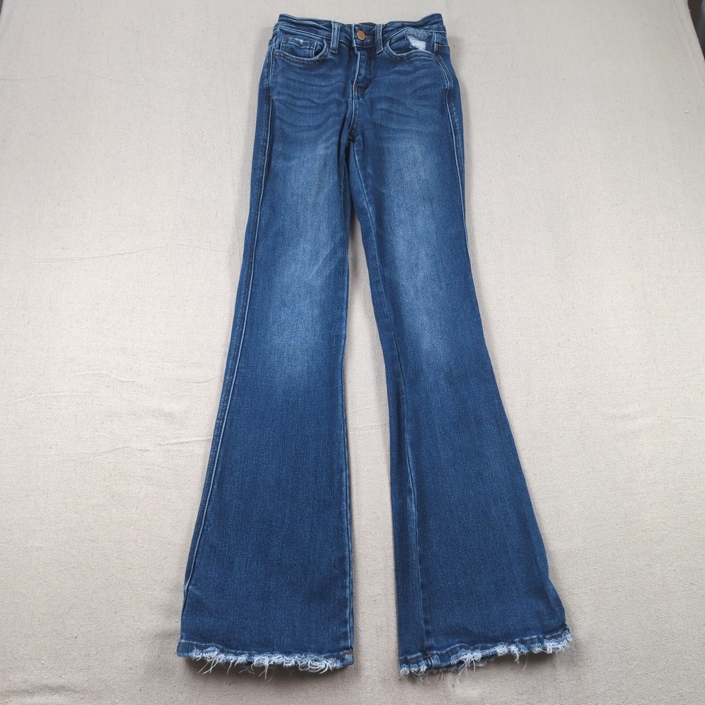 Flying Monkey Jeans Womens 24 Blue High Rise Boot Stretch Western Cowgirl